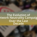 The Evolution of Network Neutrality Campaigns Over the Last Decade